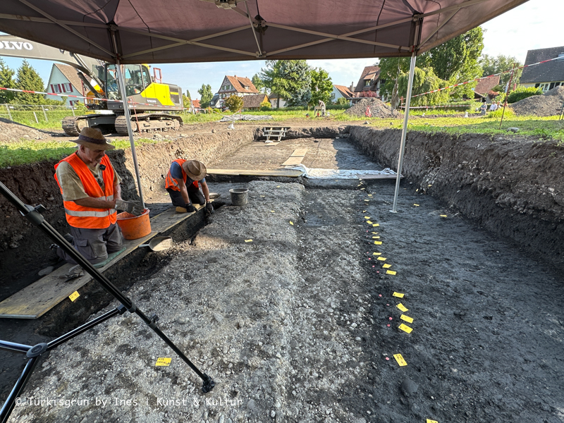 Grabung reichenau kloster archäologie hafen